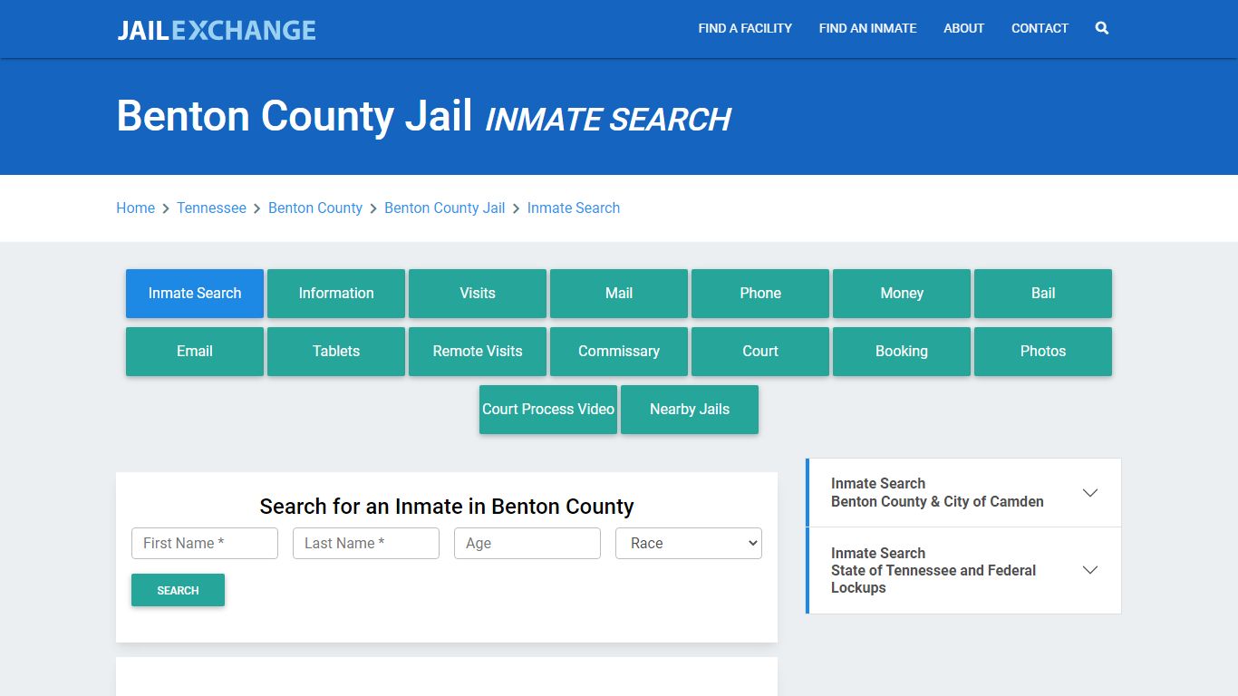 Benton County Jail, TN Inmate Search: Roster & Mugshots