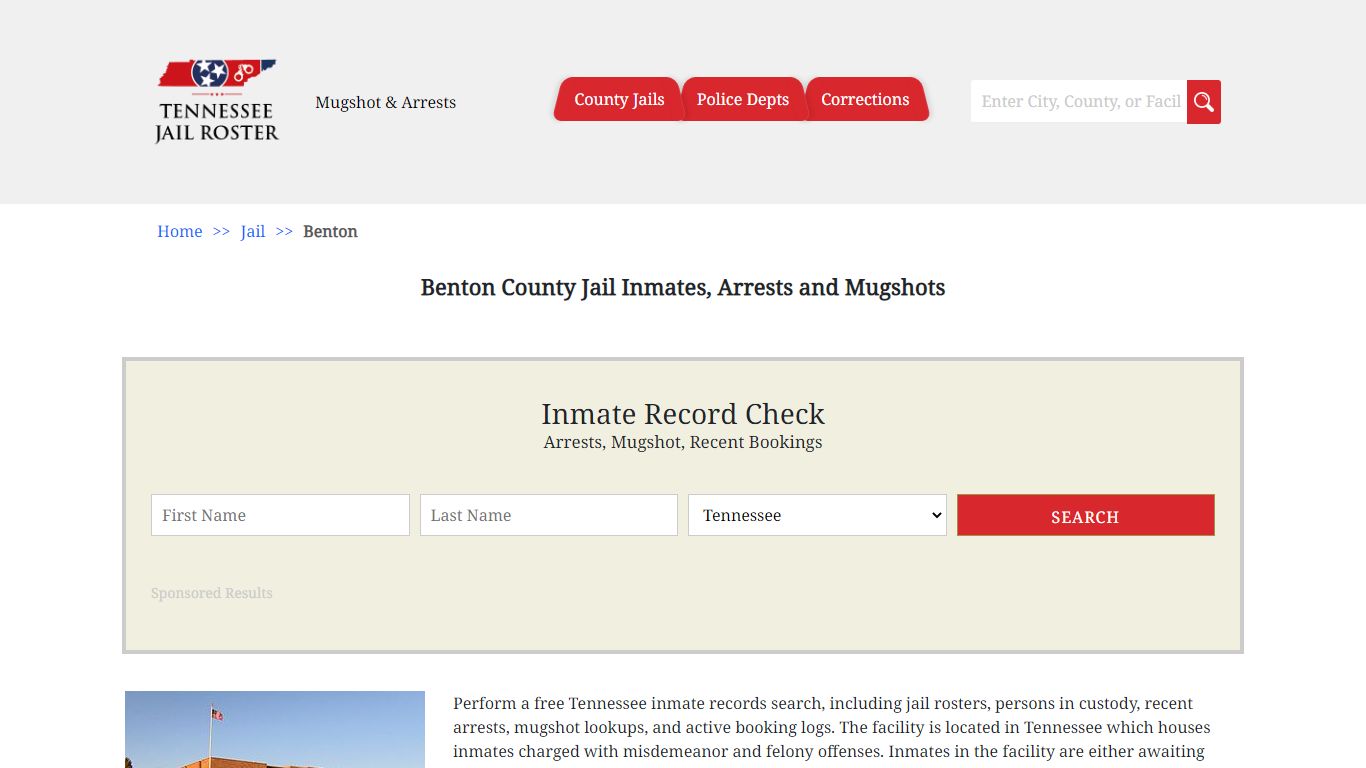 Benton County Jail Inmates, Arrests and Mugshots